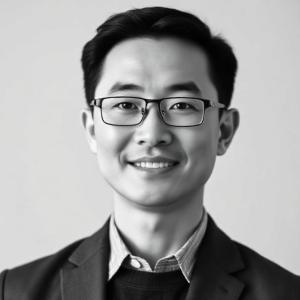 Grayscale advisor headshot portrait placeholder